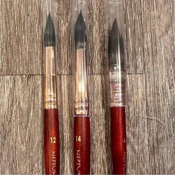 15 Princeton Neptune Professional Watercolor Paintbrushes Synthetic Brushes NEW - Picture 9 of 14